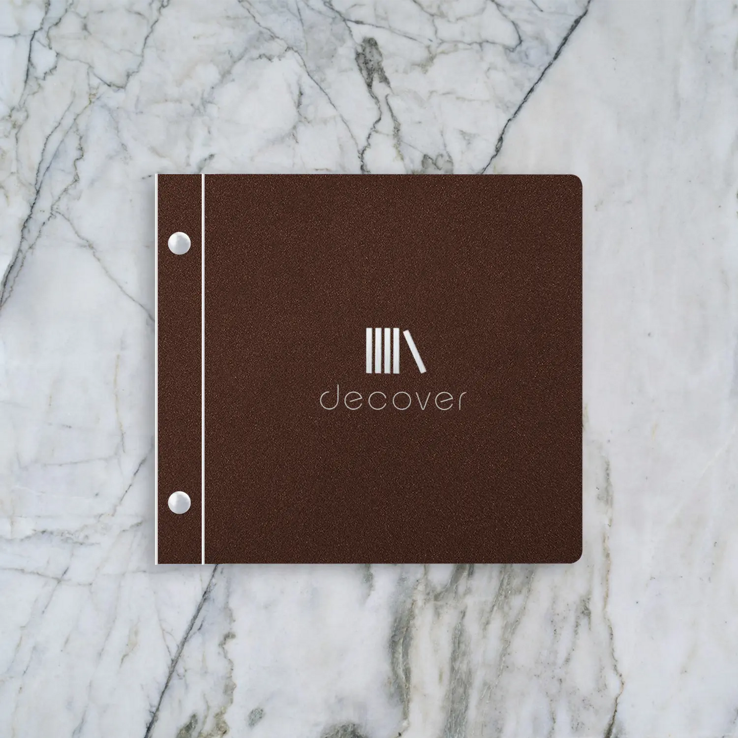 Coated menu-cover binding screw square