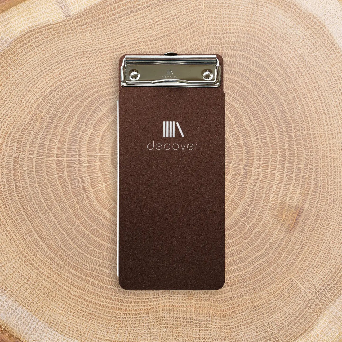 Coated bill holder with clip