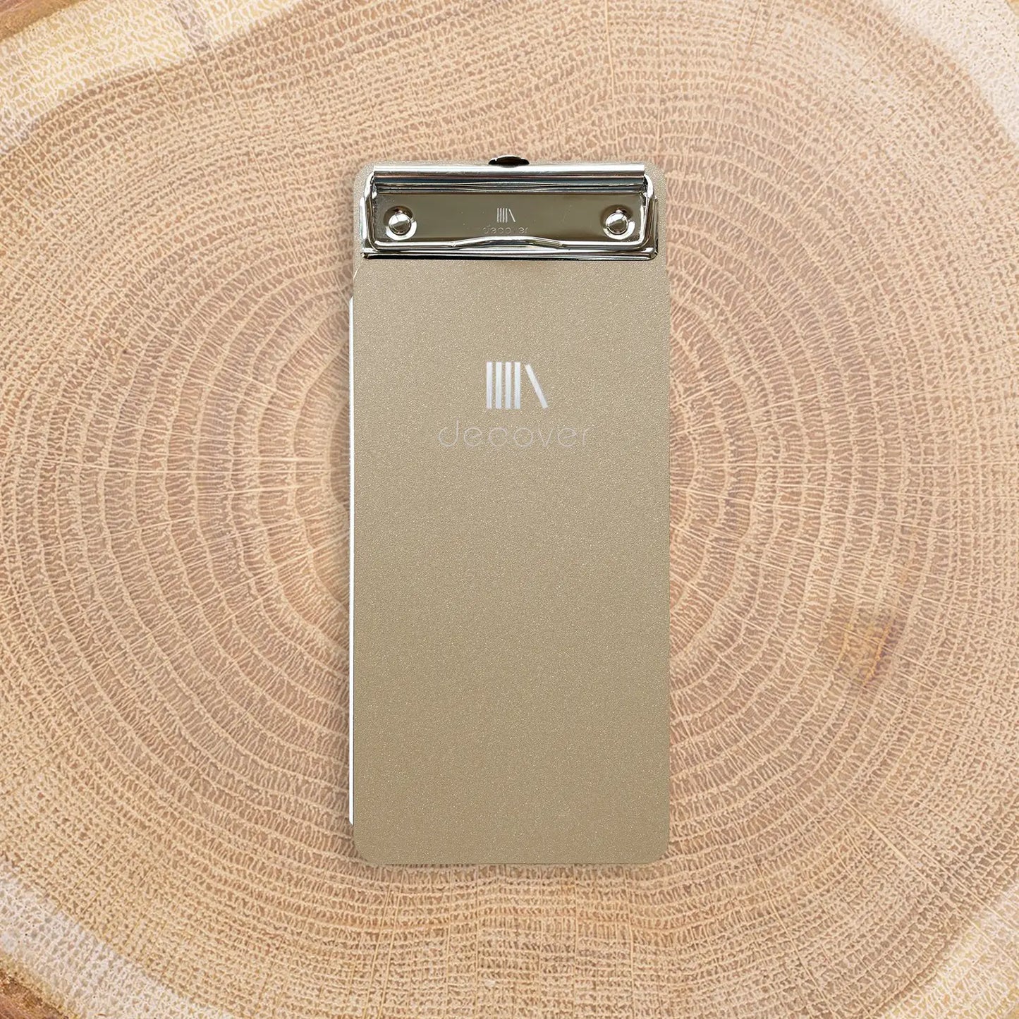 Coated bill holder with clip