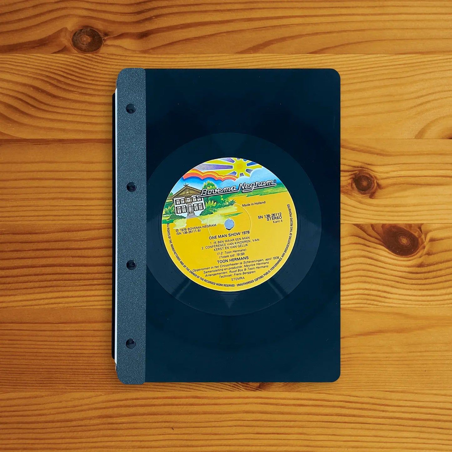 Vinyl menu-cover (coated back) A5 portrait