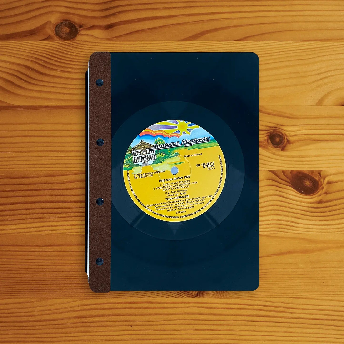 Vinyl menu-cover (coated back) A5 portrait