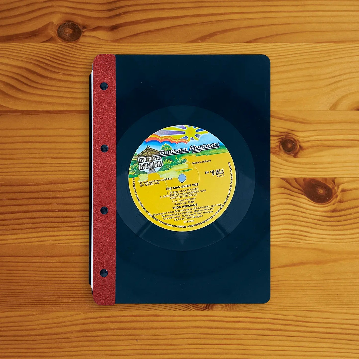 Vinyl menu-cover (coated back) A5 portrait