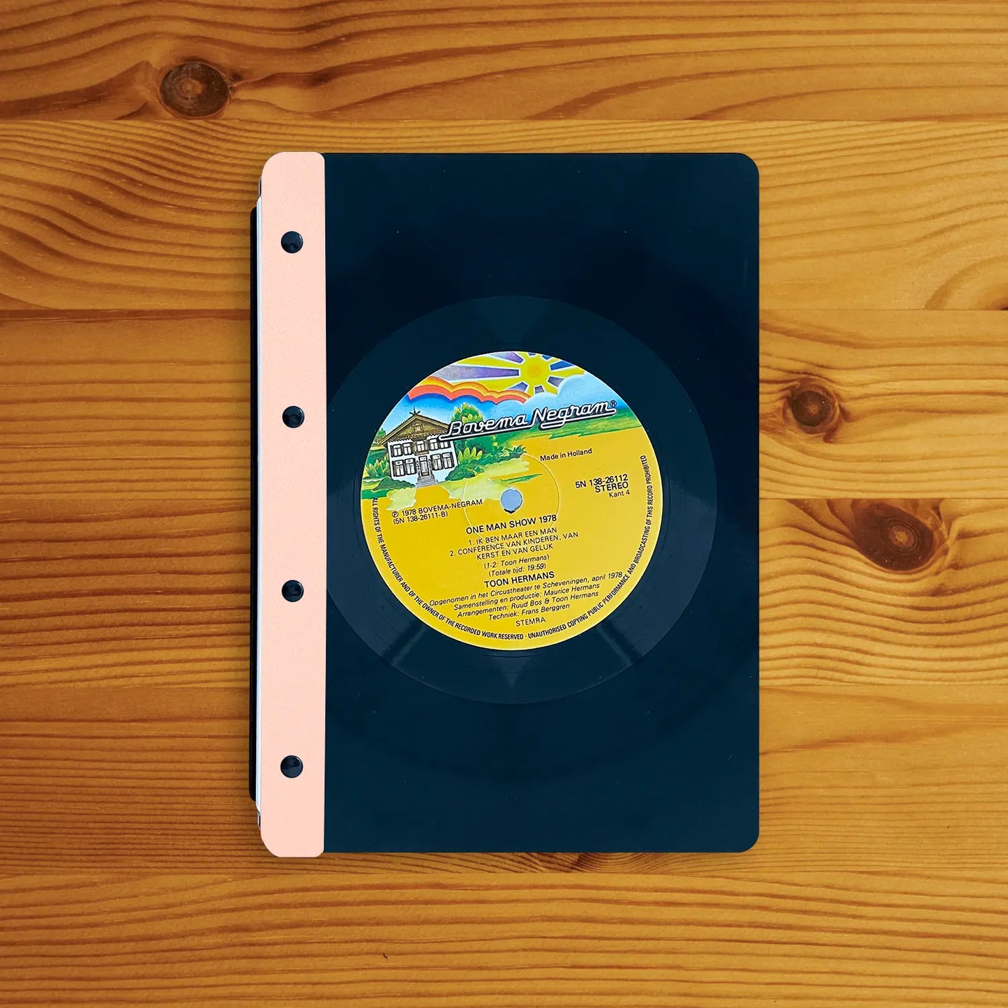 Vinyl menu-cover (coated back) A5 portrait