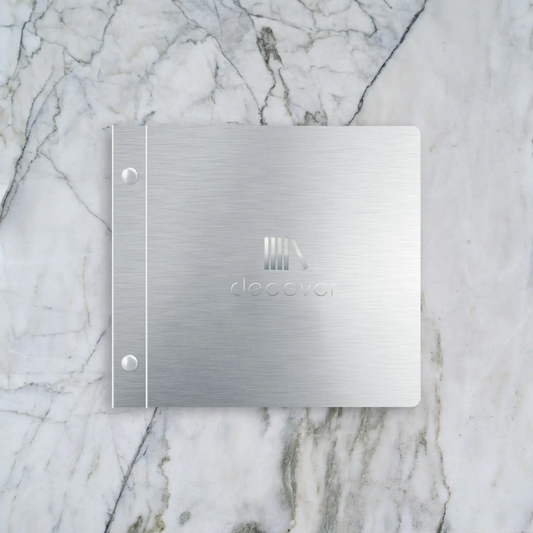 Metal menu-cover binding screw square