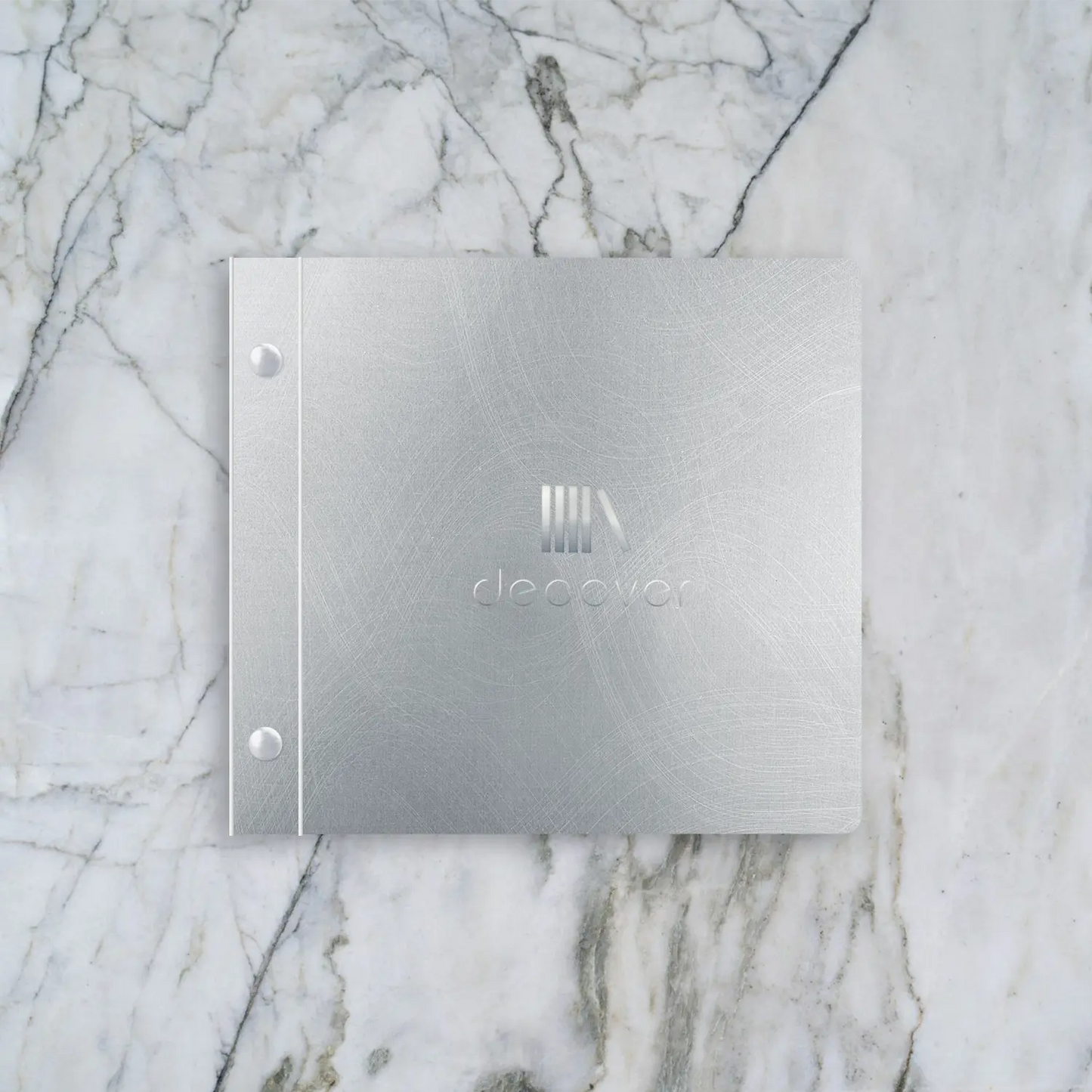 Metal menu-cover binding screw square