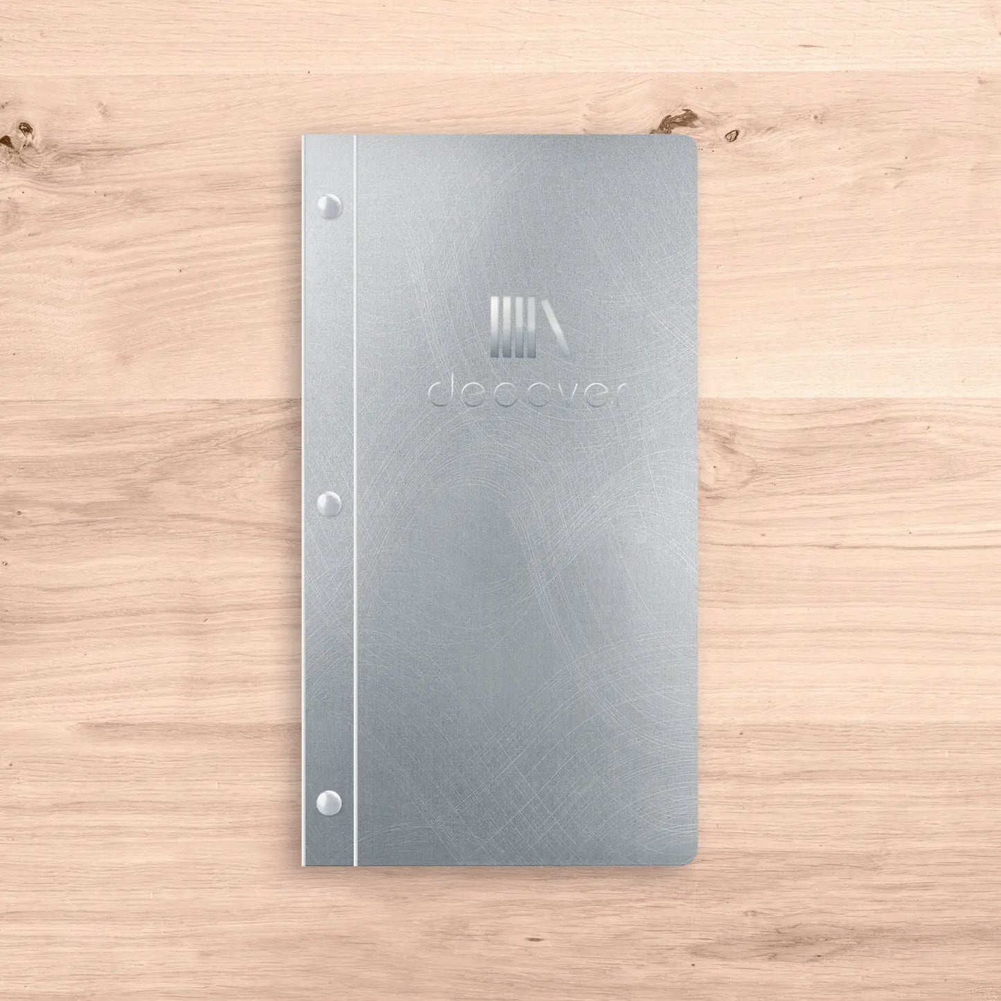 Metal menu-cover book screw Long
