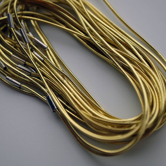Gold-colored elastic cords for menu-covers (set of 10)