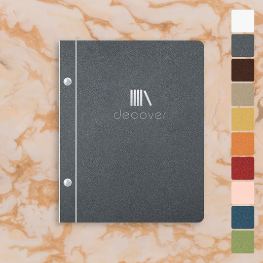 Coated menu-cover binding screw A5 portrait