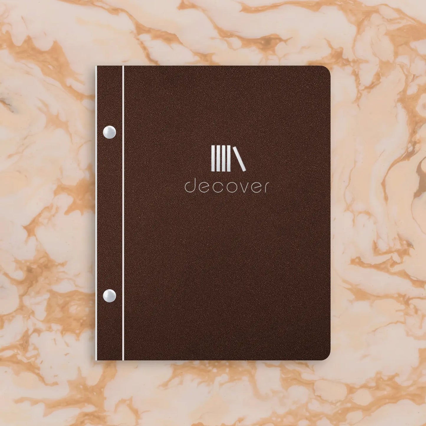 Coated menu-cover binding screw A5 portrait