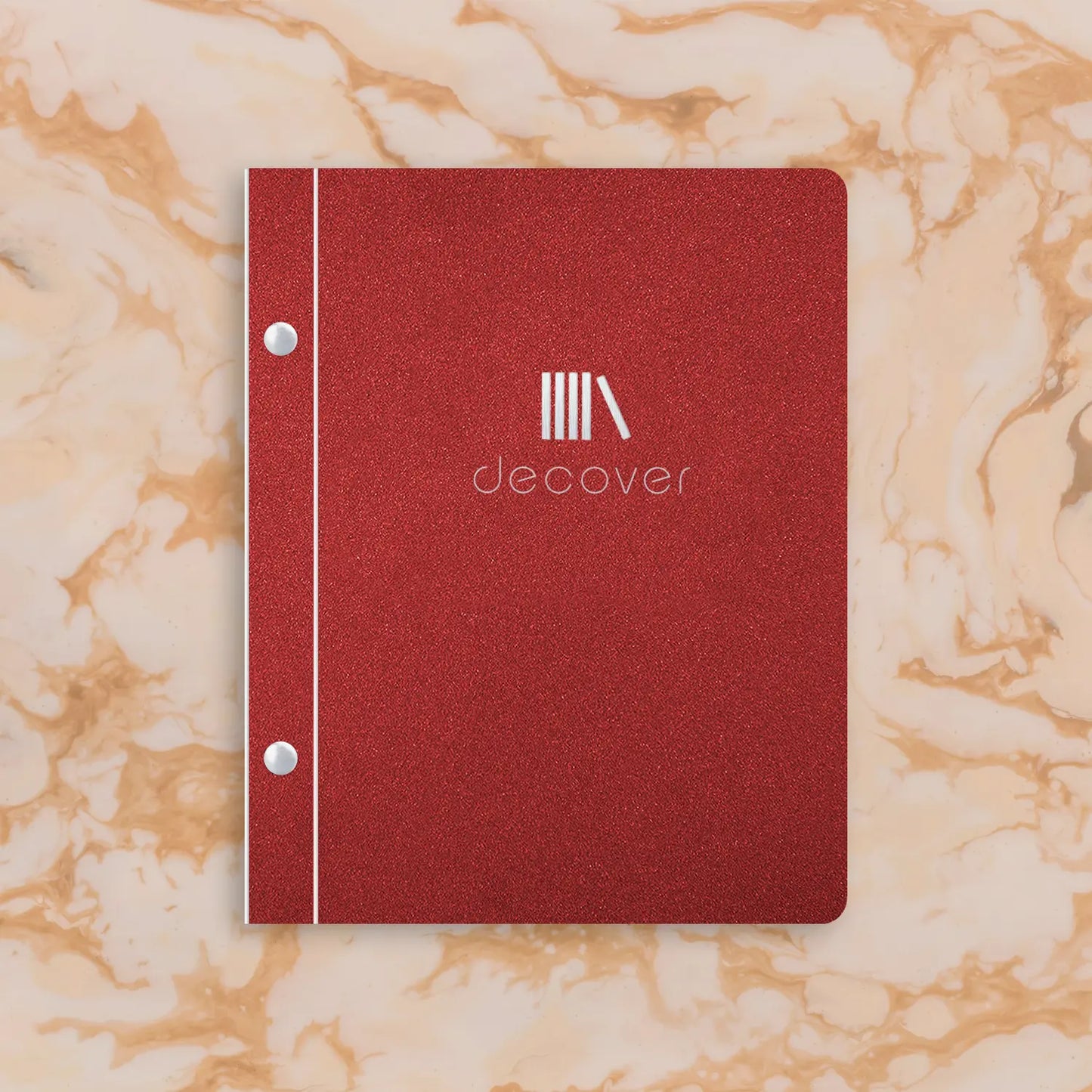 Coated menu-cover binding screw A5 portrait