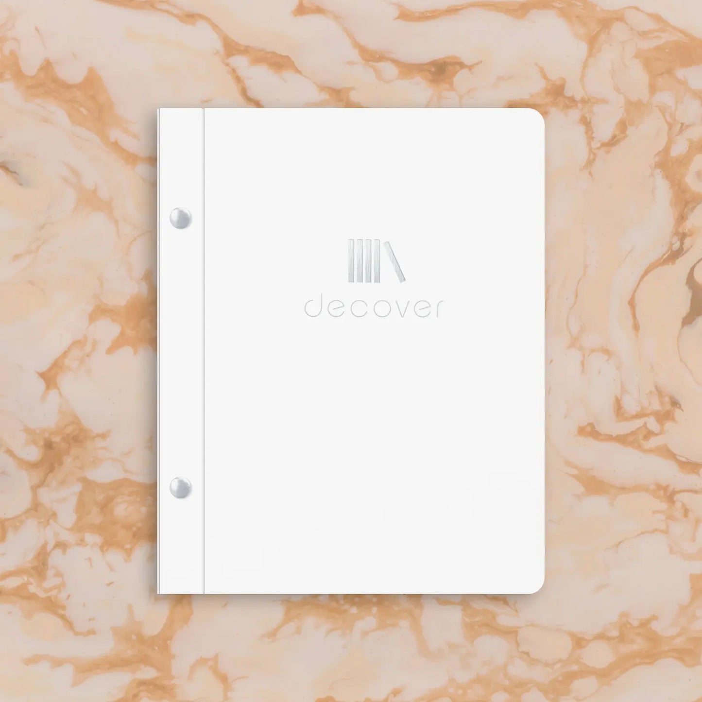 Coated menu-cover binding screw A5 portrait