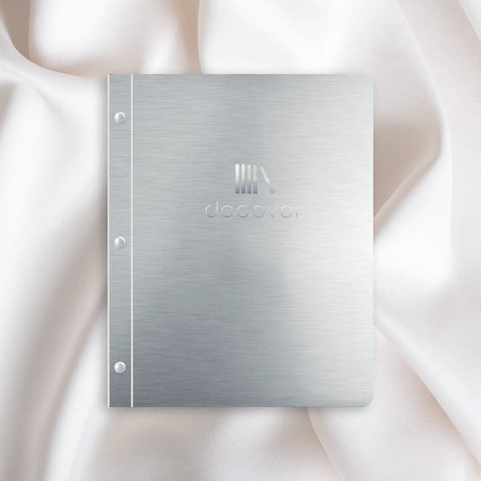 Metal menu-cover binding screw A4 portrait
