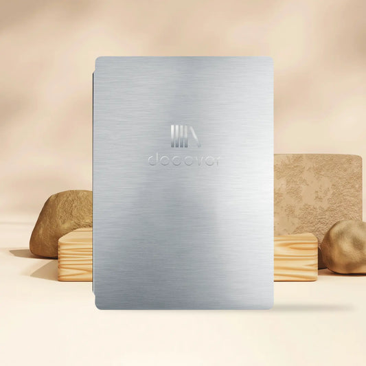 Metal menu-cover elastic A5 portrait