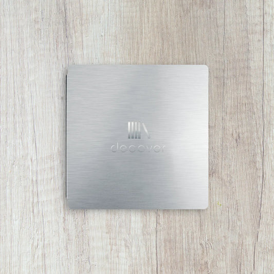 Metal menu-cover elastic square