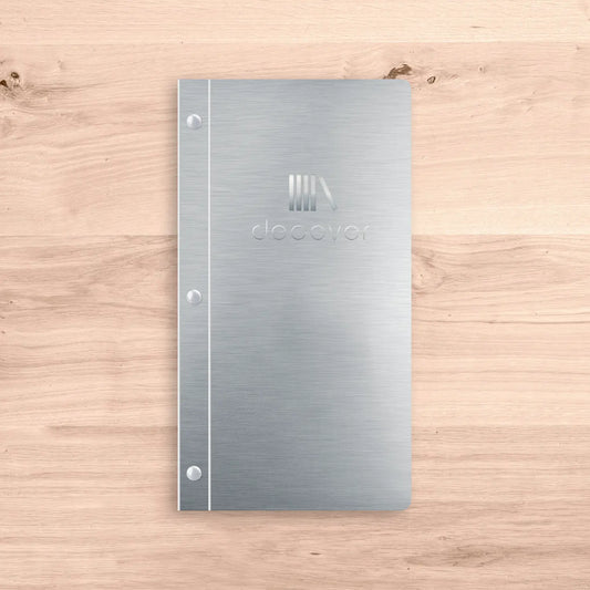 Metal menu-cover book screw Long