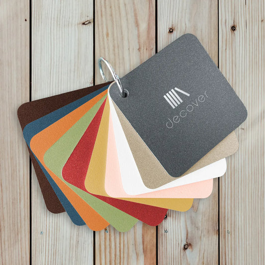 Sample fan for menu-covers